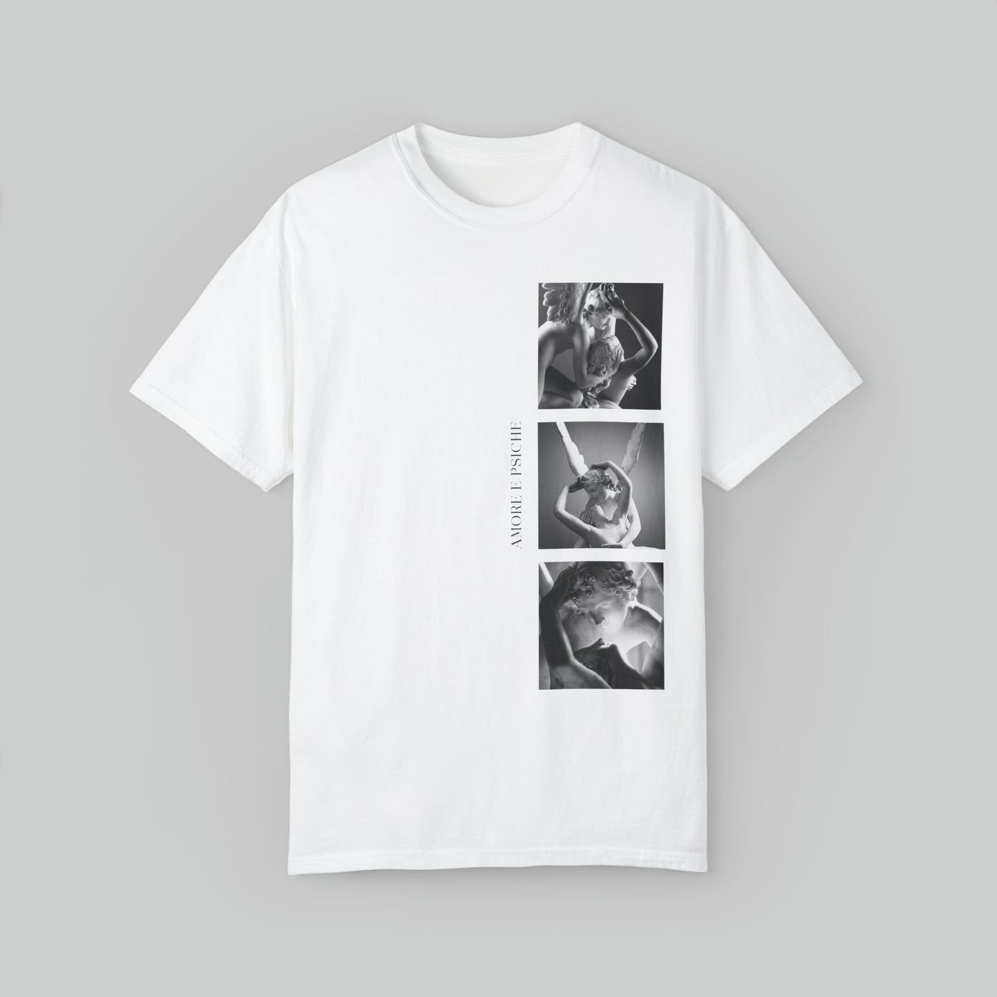 Amore e Psiche (Cupid and Pshyce) - Cotton Unisex T-shirt - Minimaluno